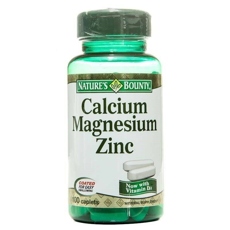 Nature's Bounty Calcium Magnesium Zinc 100 Tablet