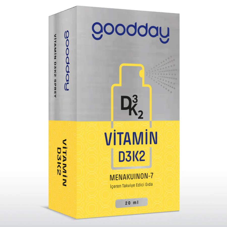 Goodday Vitamin D3K2 Sprey 20Ml