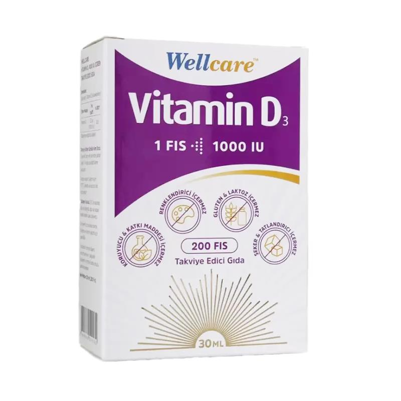 Wellcare Vitamin D3 1000 IU 30 ml