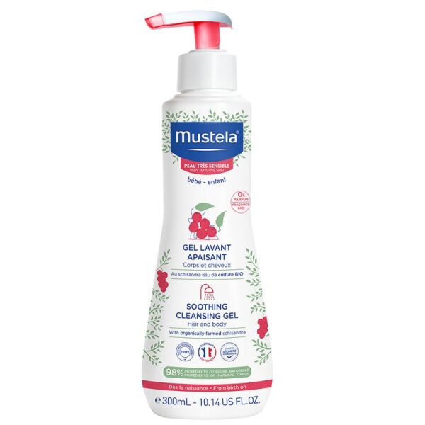 Mustela Soothing Cleansing Gel Çok Hassas Ciltler İçin Rahatlatıcı Şampuan 300 ml