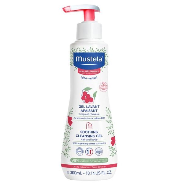 Mustela Soothing Cleansing Gel Çok Hassas Ciltler İçin Rahatlatıcı Şampuan 300 ml