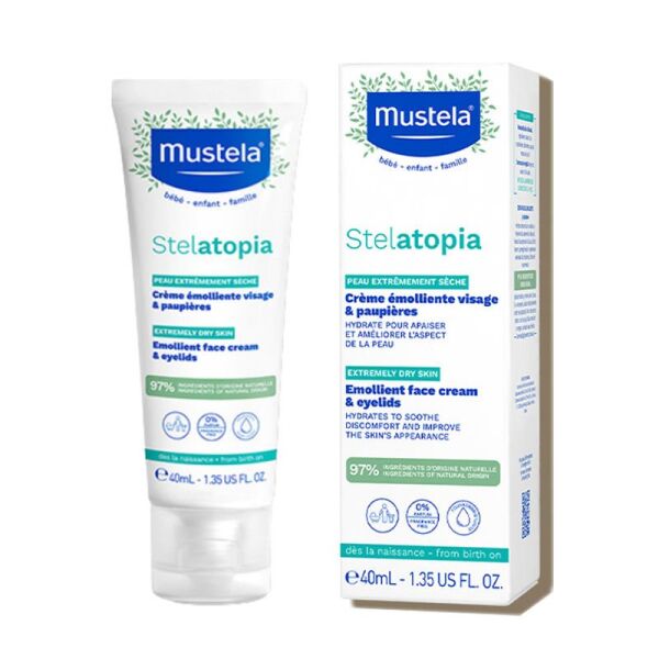 Mustela Stelatopia Emolient Face Yüz Kremi 40 ml