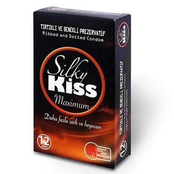 Silky Kiss Maximum Tırtıklı-Benekli-Konturlu Prezervatif 12 Adet