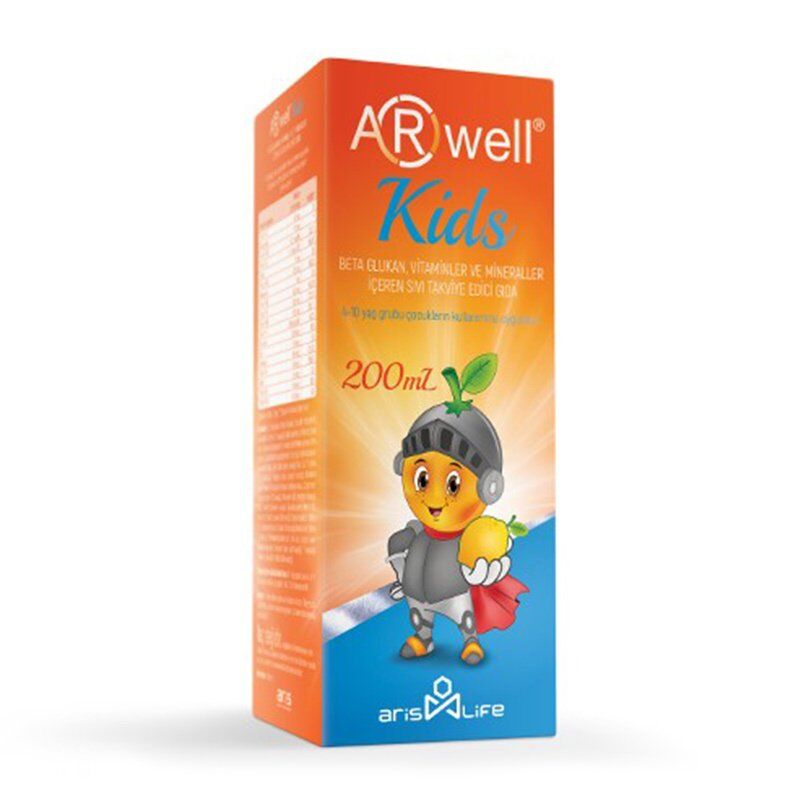 Arwell Kids Betaglukan Vitamin ve Mineraller Sıvı Şurup 200ml