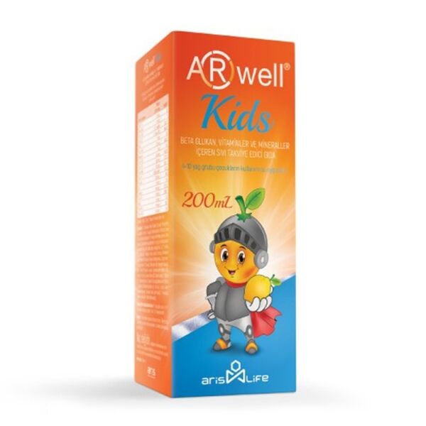 Arwell Kids Betaglukan Vitamin ve Mineraller Sıvı Şurup 200ml
