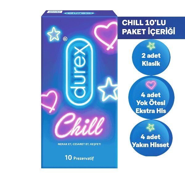 Durex Chill Karma Paket Prezervatif 10 lu