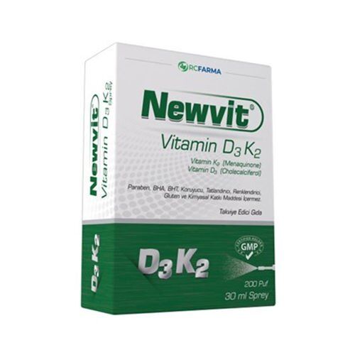 Newvit Vitamin D3K2 Sprey 30 ml