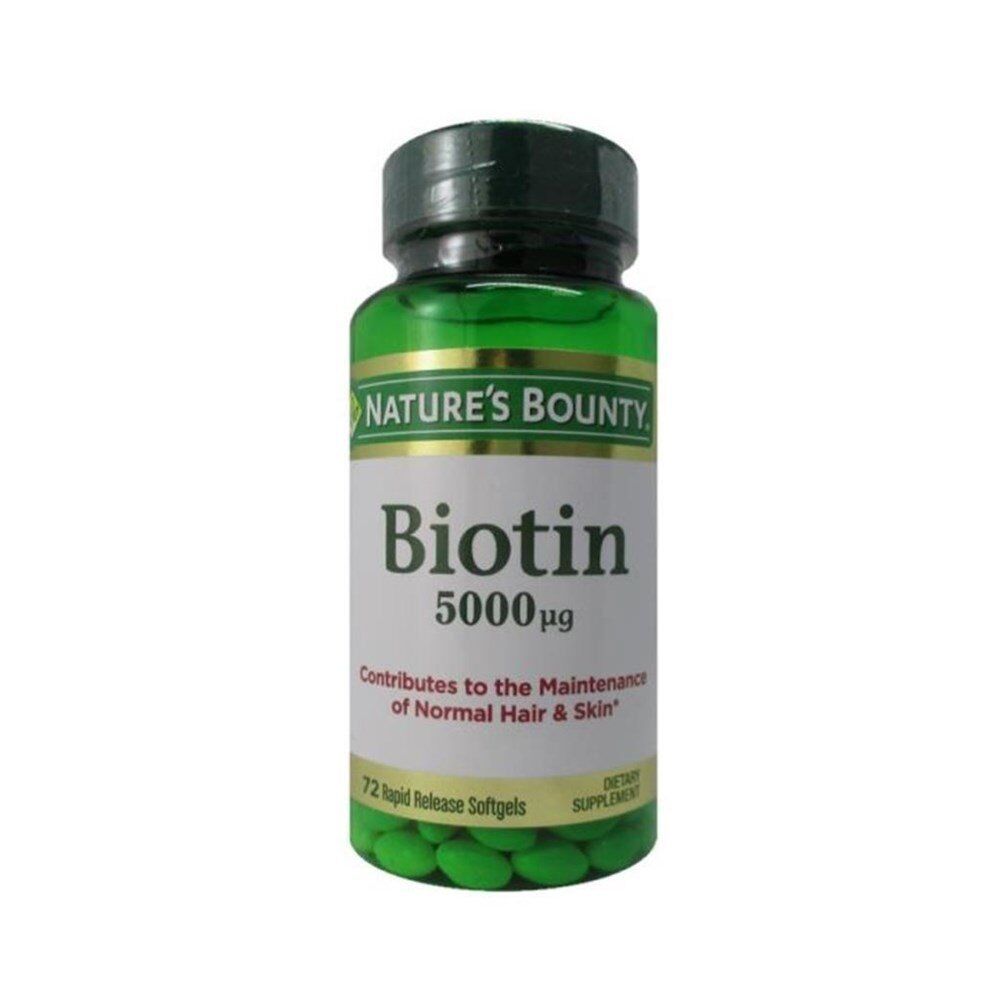 Nature's Bounty Biotin 5000ug 72 Kapsül