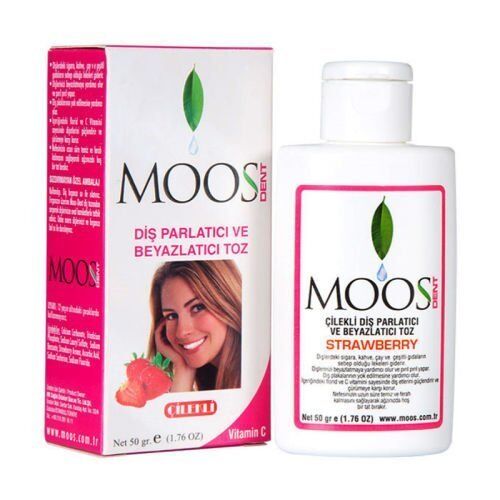 Moos Dent Çilekli Diş Parlatma Tozu 50gr