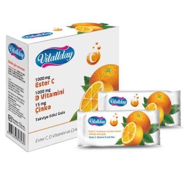 Vitallday Ester C Vitamin 1000mg 15 Saşe