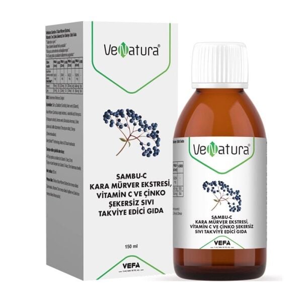 Venatura Sambu-C Kara Mürver, Vitamin C ve Çinko 150 ml