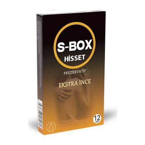 S-Box Hisset Ekstra İnce Prezervatif 12li