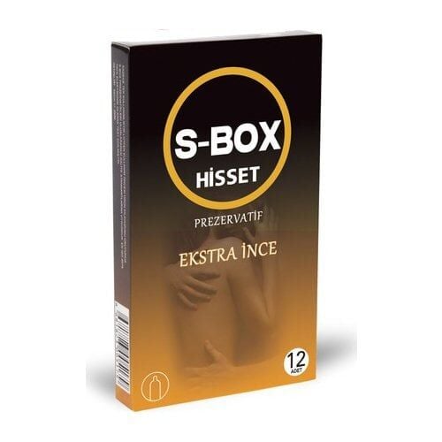 S-Box Hisset Ekstra İnce Prezervatif 12li