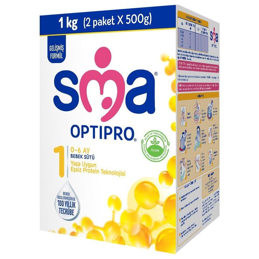 SMA Optipro 1 Probiyotik Bebek Sütü 1000 gr 0-6 Ay