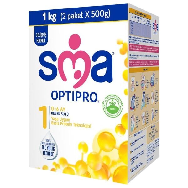 SMA Optipro 1 Probiyotik Bebek Sütü 1000 gr 0-6 Ay