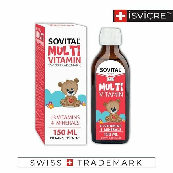 Sovital Swiss Trademark Multivitamin 13 Vitamins + 4 Minerals 150 ml