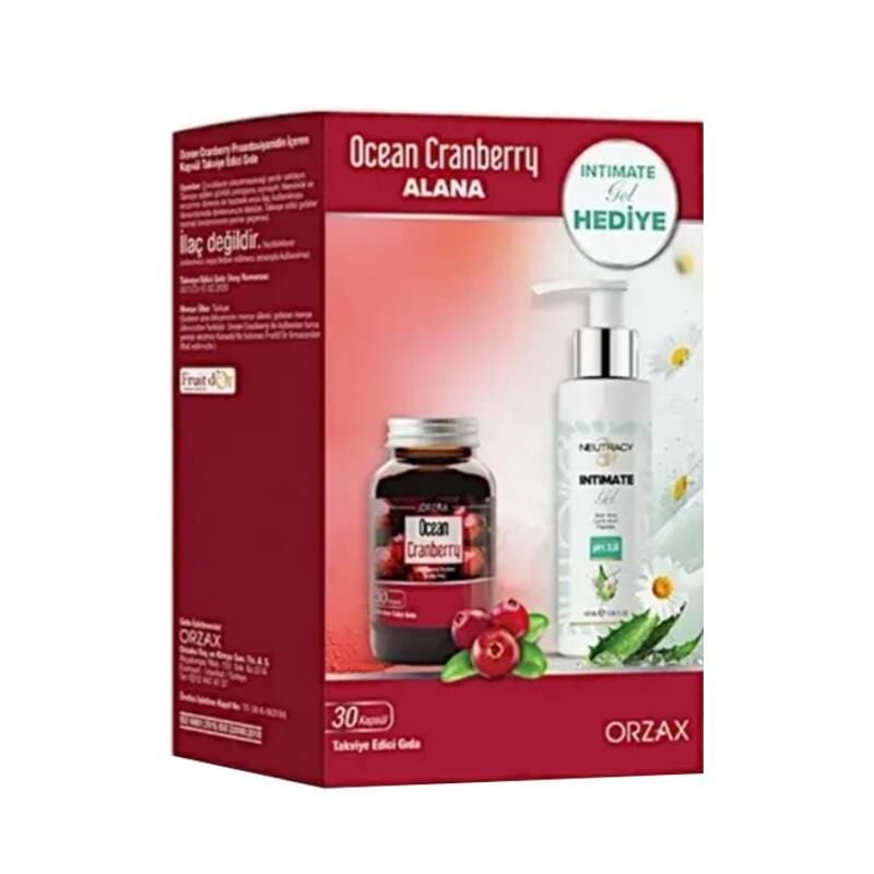 Orzax Ocean Cranberry Alana Intımate Gel Hediye