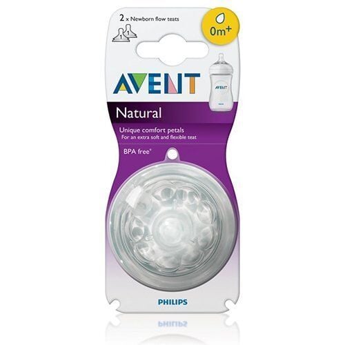 Philips Avent Natural Doğal Biberon Emziği Silikon No:1 2 li 0 Ay+ Scf651/27
