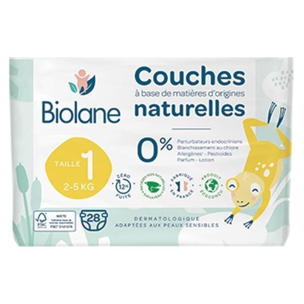 Biolane Natural Bebek Bezi 28 Adet 2 Beden - 2-5 Kg