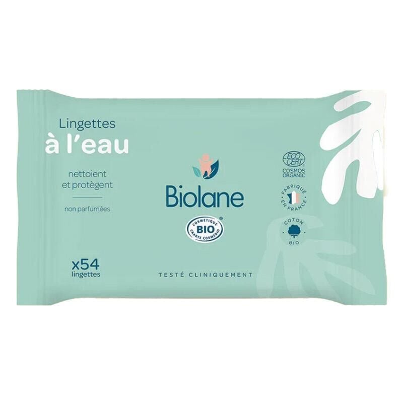 Biolane Organic Water-Based Wipes 54 Mendil