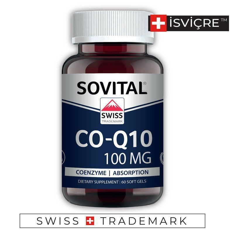 Sovital Swiss Trademark CO Q10 100 mg 60 Softgels