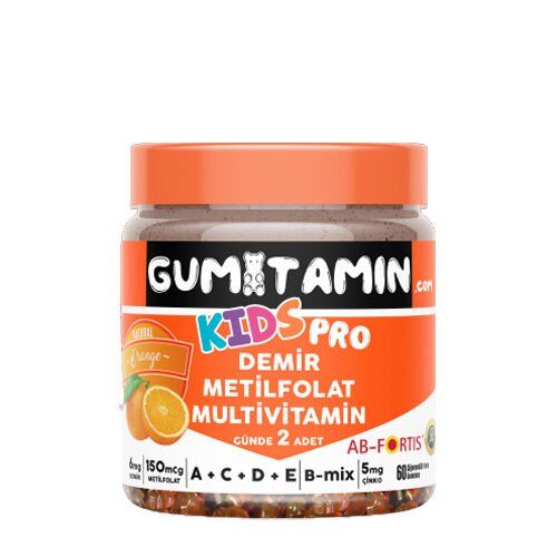 Gumitamin Kids Pro Iron Demir İçeren Multivitamin 60 Çiğnenebilir Form