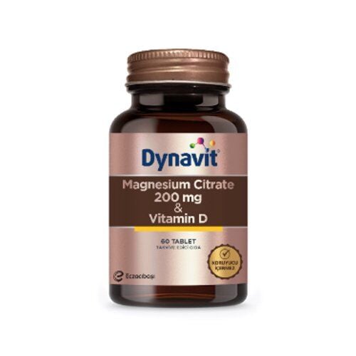 Dynavit Magnesium Citrate 200mg & Vitamin D 60 Tablet