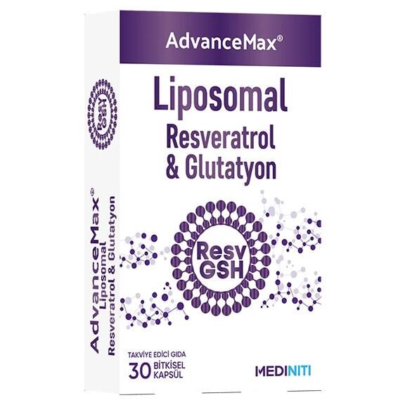Advancemax Lipozomal Resveratrol Glutatyon 30 Kapsül