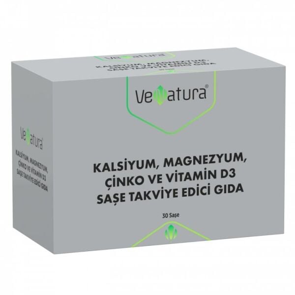 Venatura Kalsiyum, Magnezyum, Çinko Ve Vitamin D3 30 Saşe