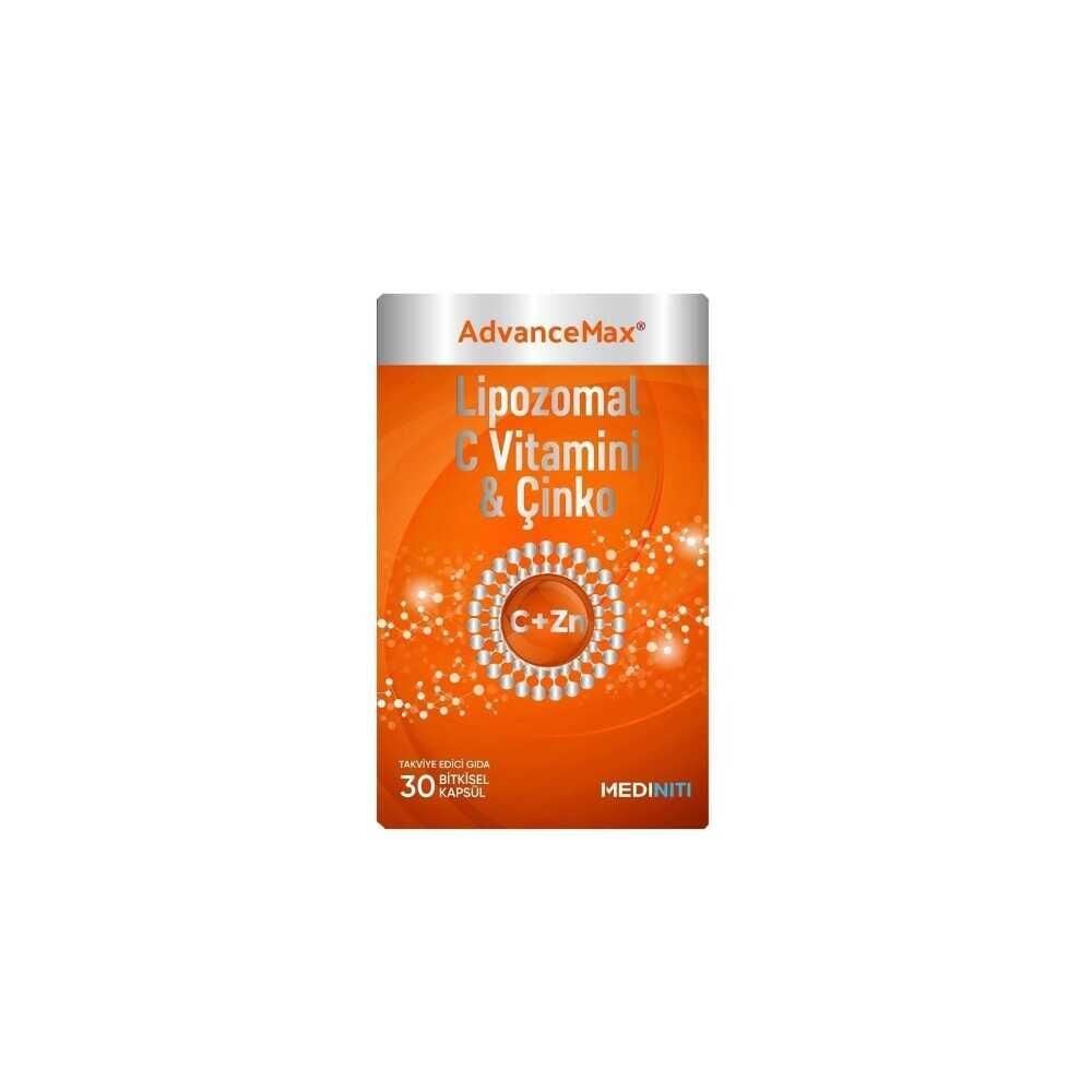 Mediniti AdvanceMax Lipozomal C Vitamini ve Çinko 30 Kapsül