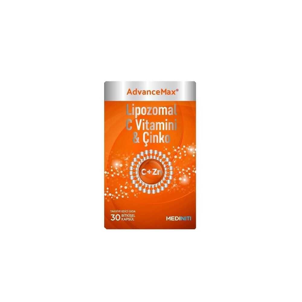 Mediniti AdvanceMax Lipozomal C Vitamini ve Çinko 30 Kapsül