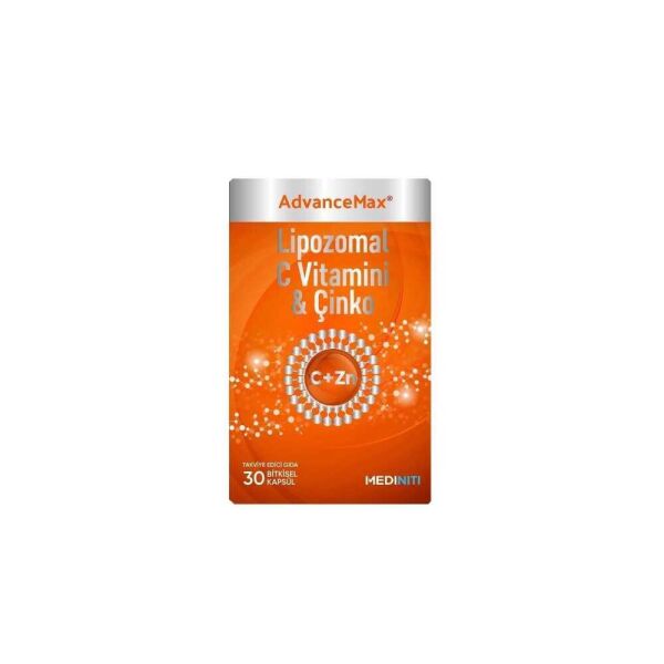 Mediniti AdvanceMax Lipozomal C Vitamini ve Çinko 30 Kapsül