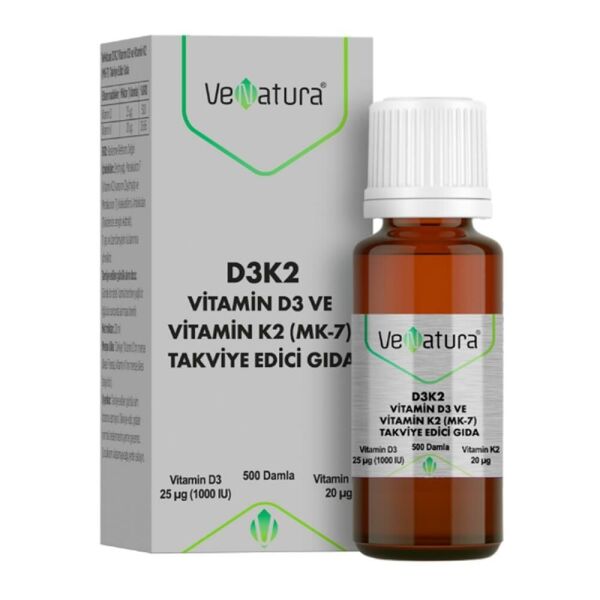 Venatura Vitamin D3 ve Menaquinon 7 20 ml