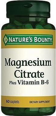 Natures Bounty Magnesium Citrate Plus with Vitamin B6 60 Kaplet