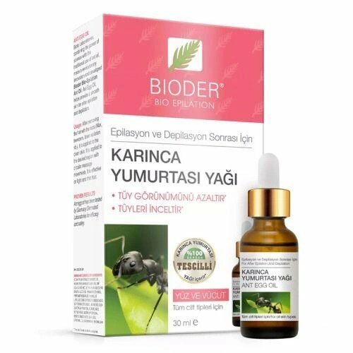 Bioder Bio Epilation Tüy Azaltıcı Karınca Yumurtası Yağı 30 ml