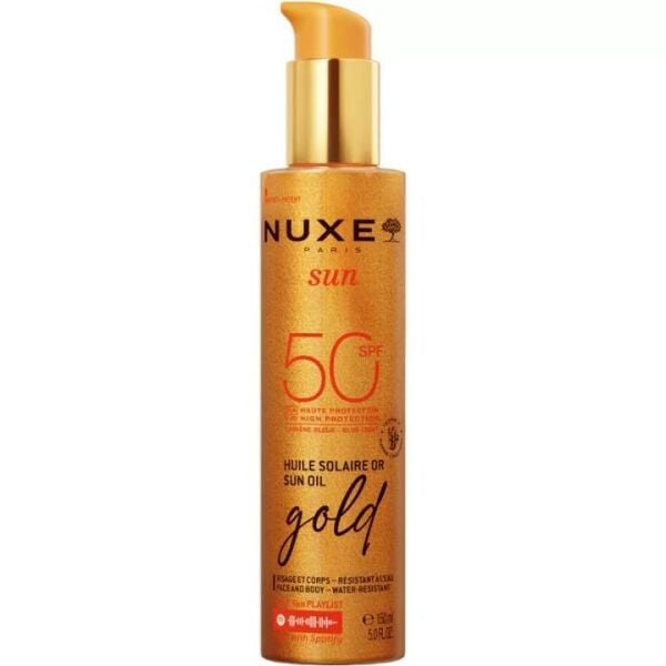 Nuxe Sun OR Huile SPF50 Işıltılı Bronzlaştırıcı Yüz Ve Vücut Yağı 150ml