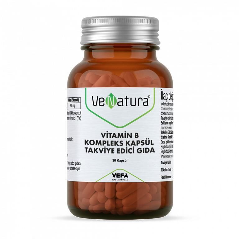 Venatura Vitamin B Kompleks Kapsül 30 Kapsül