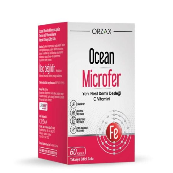 Ocean Microfer Demir ve C Vitamini 60 Kapsül