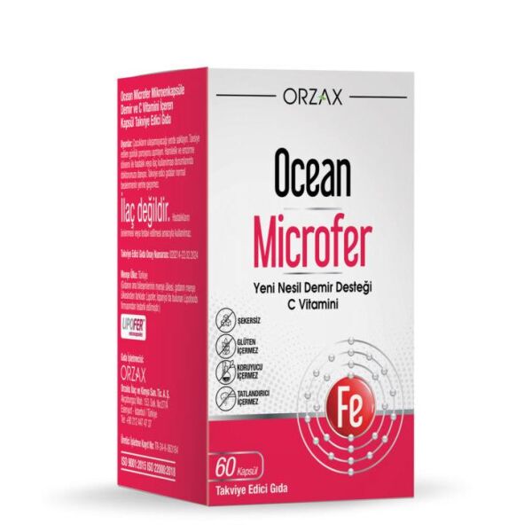Ocean Microfer Demir ve C Vitamini 60 Kapsül