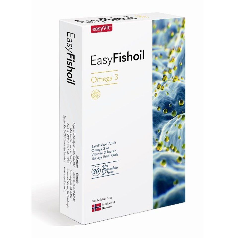 EasyFishOil Omega 3 Yetişkin 30 Çiğnenebilir Jel Form
