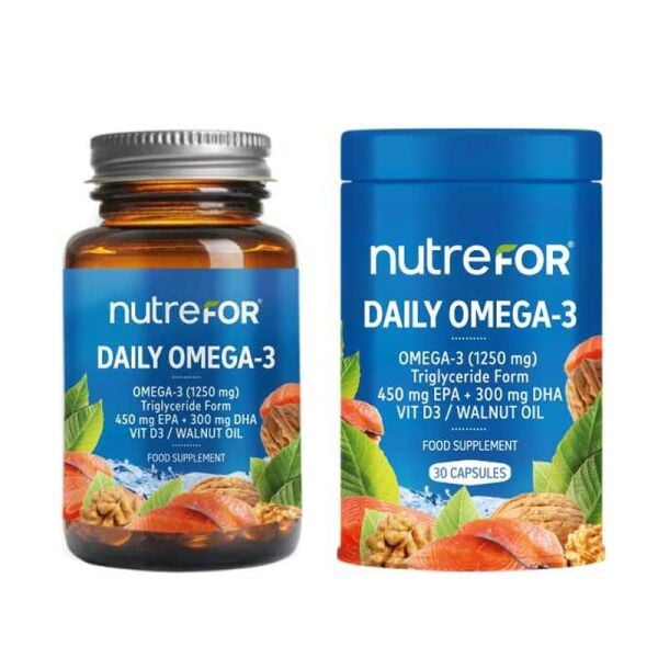 Nutrefor Daily Omega 3 Takviye Edici Gıda 30 Kapsül