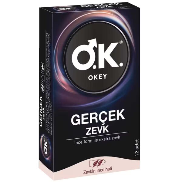 Okey Gerçek Zevk Prezervatif 12 li