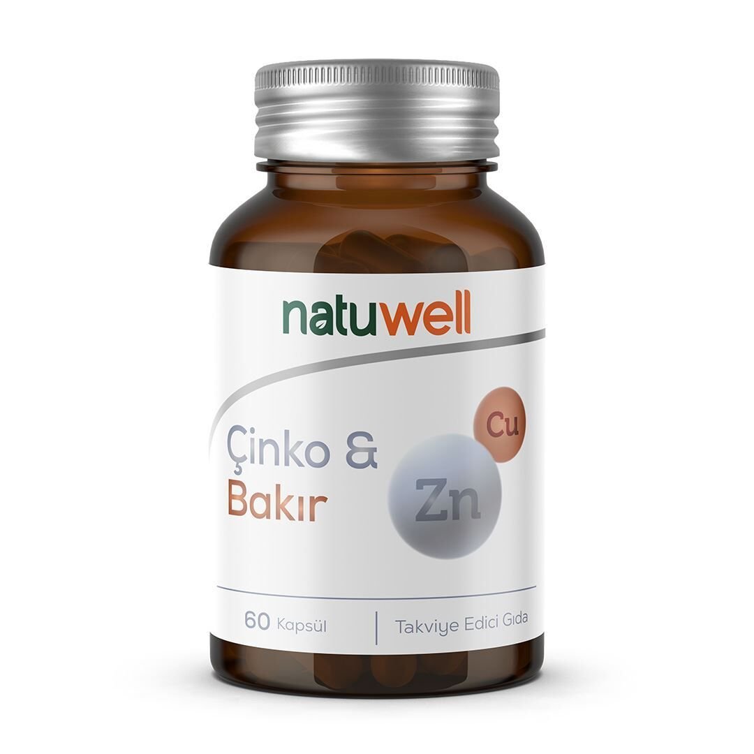 Natuwell Çinko + Bakır 60 Kapsül