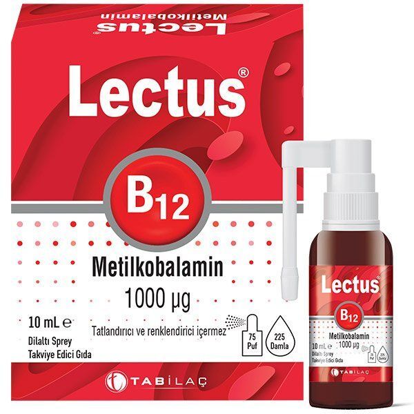 Lectus Metilkobalamin Dilaltı Sprey 10 ml