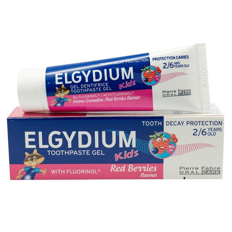 Elgydium Diş Macunu Çocuk 50 ml Red Berries Kırmızı Meyveler Aromalı