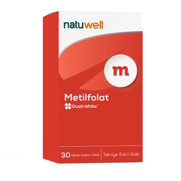 Natuwell Metilfolat 30 Ağızda Dağılan Tablet