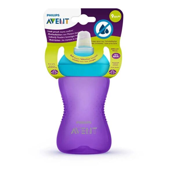 Philips Avent Yumuşak Uçlu Bardak Mor 9 Ay+ 300 ml