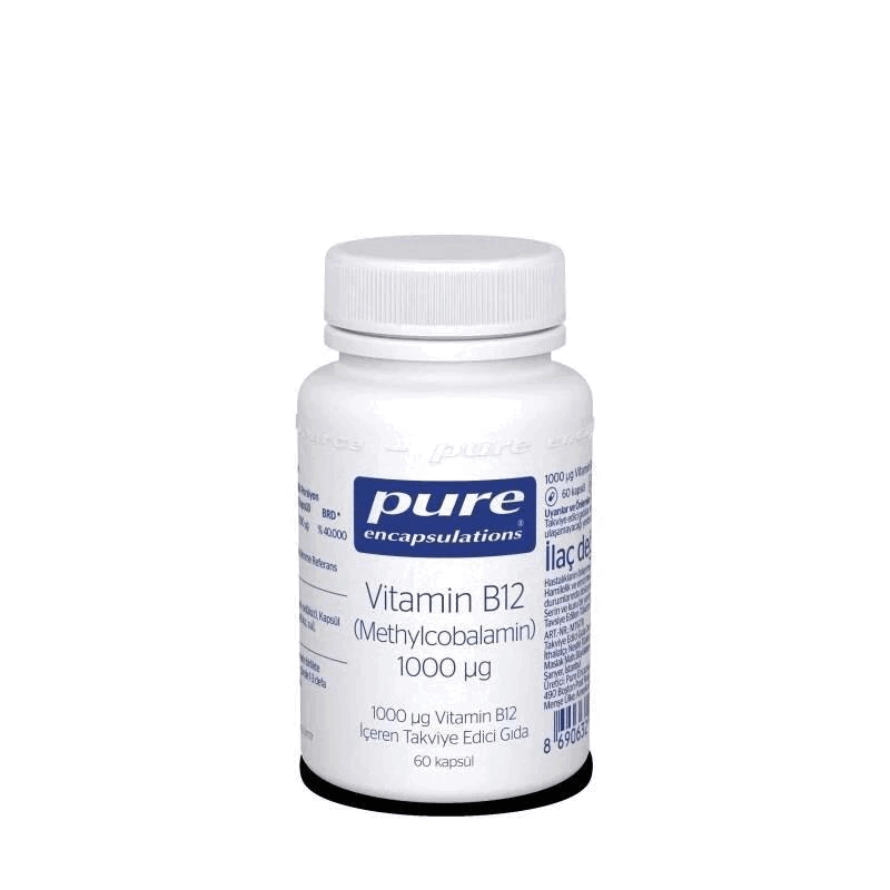 Pure Encapsulations Vitamin B12 (Methylcobalamin) 60 Kapsül