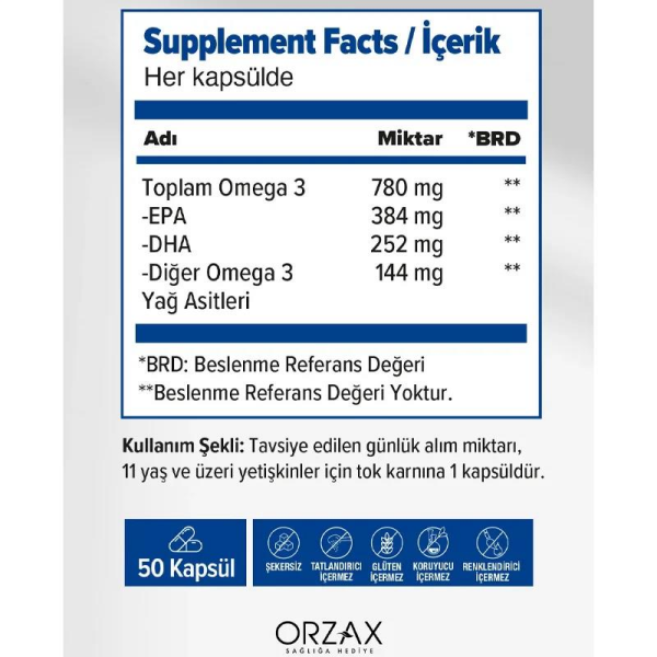 Ocean Plus Omega 3 1200 mg 50 Kapsül
