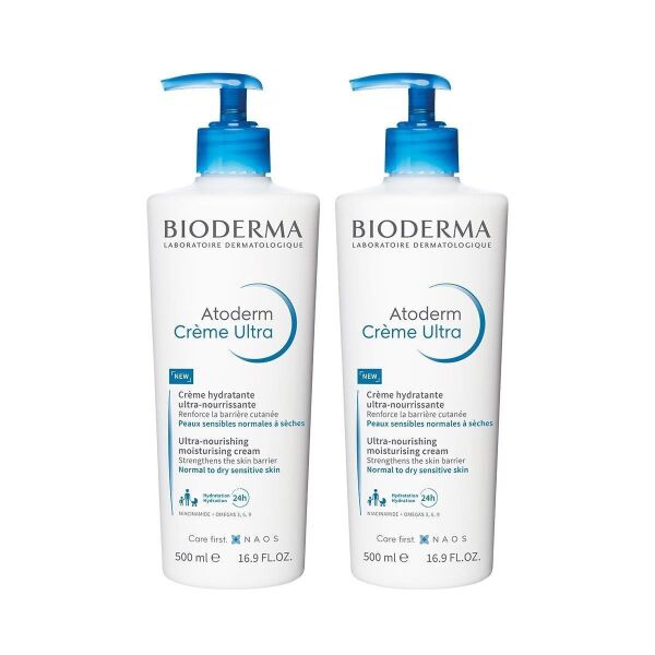 Bioderma Atoderm Cream Ultra 500 ml 2'li Paket Kuru Ciltler için Nemlendirici Krem